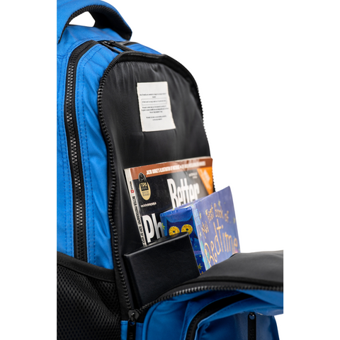bleu trolley laptop backpack bag black blue-tb-513 Solid Color Trolley Backpack | Back to School
