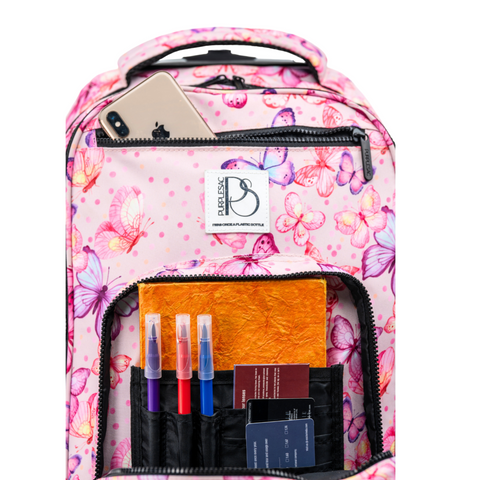 Patterned Trolley Backpack