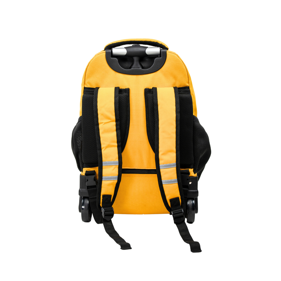 PURPLESAC Rolling Trolley Backpack - 38L Wheeled Laptop Bag With GPS Tracker Compartment