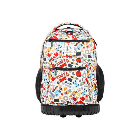 Patterned Trolley Backpack