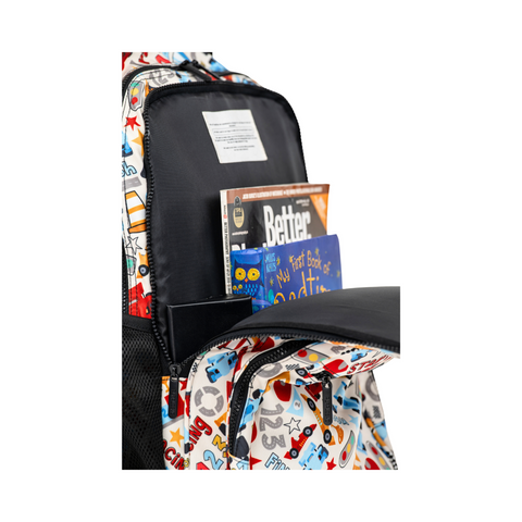 Patterned Trolley Backpack