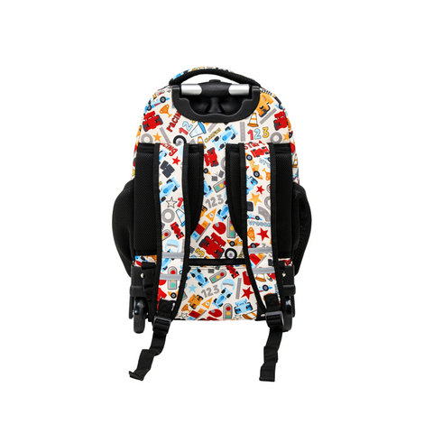 Patterned Trolley Backpack