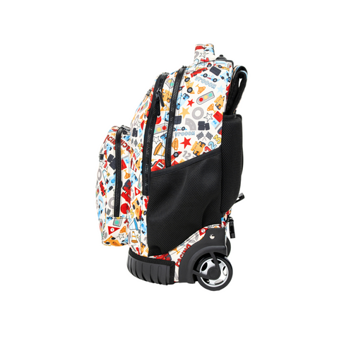 Patterned Trolley Backpack