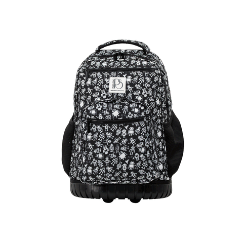 Patterned Trolley Backpack + Matching Lunch Bag