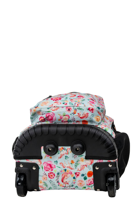 Patterned Trolley Backpack + Matching Lunch Bag