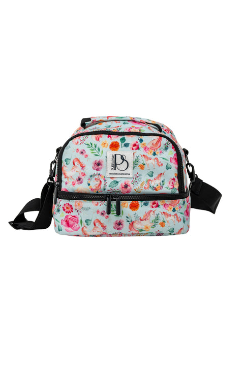 Patterned Trolley Backpack + Matching Lunch Bag