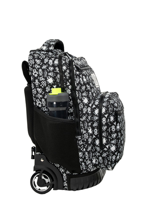 Patterned Trolley Backpack + Matching Lunch Bag