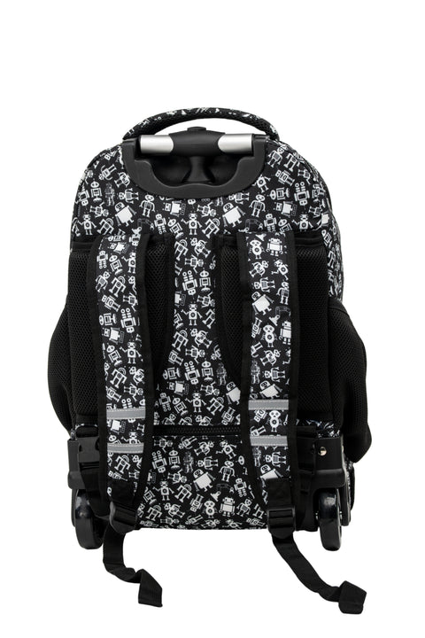 Patterned Trolley Backpack + Matching Lunch Bag