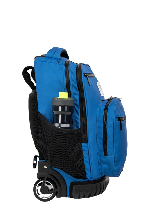 Solid Color Trolley Backpack | Nova Blue | 19 inch