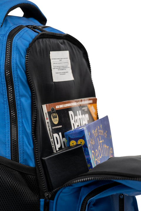 Solid Color Trolley Backpack | Nova Blue | 19 inch