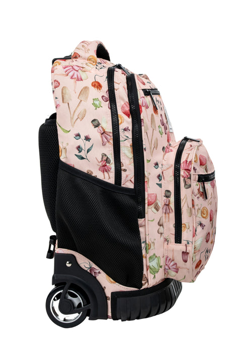 Patterned Trolley Backpack + Matching Lunch Bag