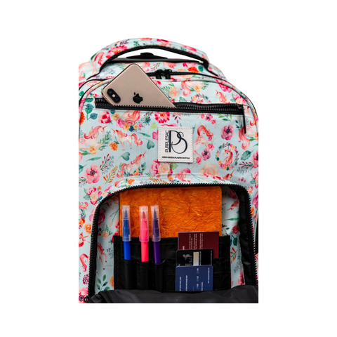 Patterned Trolley Backpack