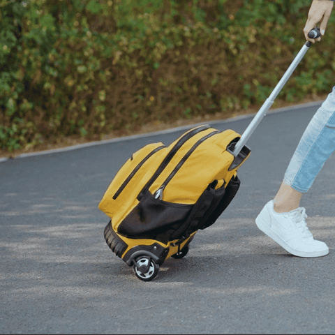 Mustard Yellow Rolling Backpack